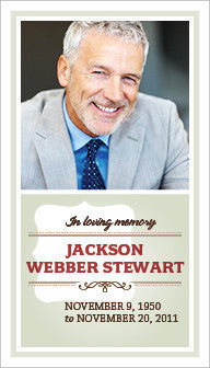 Contemporary Small Prayer Card